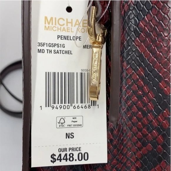 Michael Kors Penelope Medium Top Handle Satchel - Picture 13 of 15